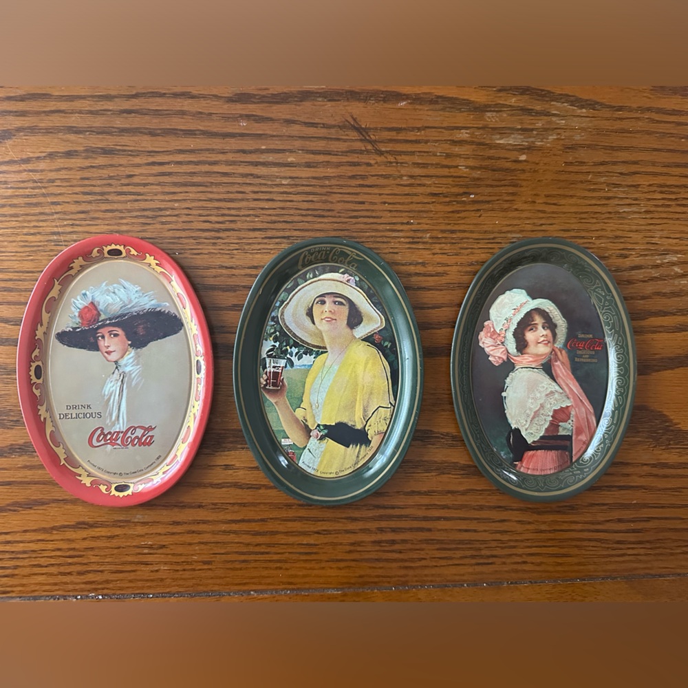 Vintage Coca-Cola Tin Trays
